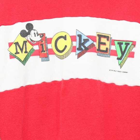 Vintage Mickey Mouse Color Block Sweatshirt - Picture 3 of 6